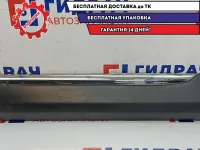Накладка двери задней левой Toyota Highlander 2 75076-48100. Хром. Царапины.