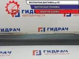 Накладка двери передней левой Toyota Highlander 2 75072-48070. Хром. Царапины.
