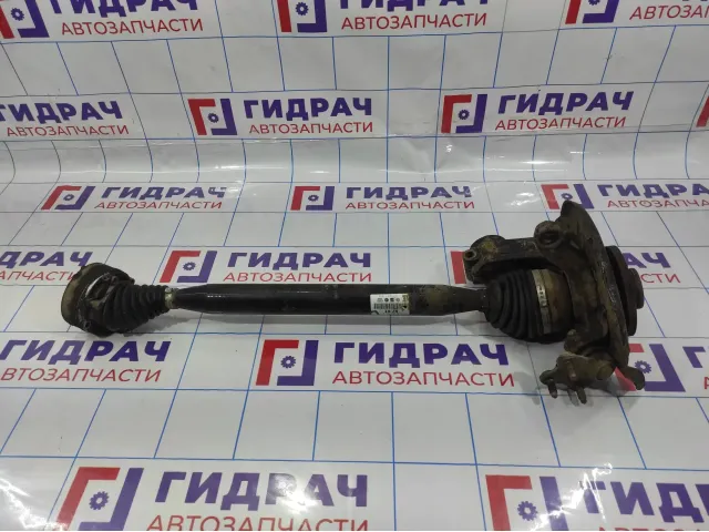 Кулак поворотный передний правый Volkswagen  Polo Sedan (Mk5) 6RU407256A. С приводом. 6R0407762K.