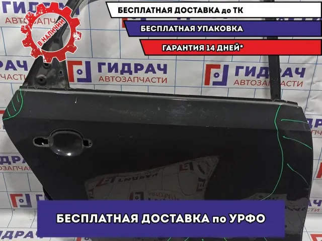 Дверь задняя правая Volkswagen Polo Sedan (Mk5) 6RU833056C. Дефекты.