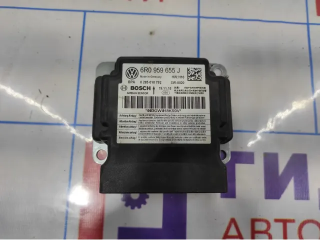 Блок управления AIR BAG Volkswagen Polo Sedan (Mk5) 6R0959655J.