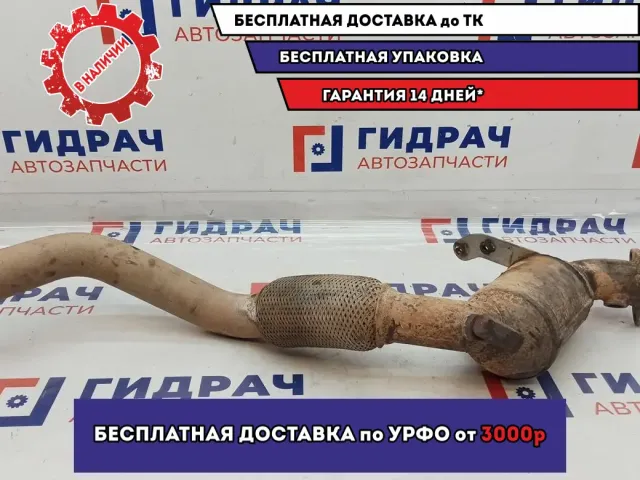 Приемная труба глушителя Volkswagen Touareg . Без катализатора.