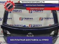 Дверь багажника Volkswagen Touareg 7L6827025AS. Сколы, вмятина со сквозным отверстием.