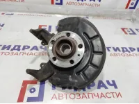 Кулак поворотный передний левый Volkswagen Polo Sedan (Mk5) 6RU407255A. С датчиком ABS.