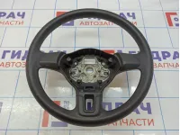 Рулевое колесо Volkswagen Polo Sedan (Mk5) 6R0419091D. Потертости.