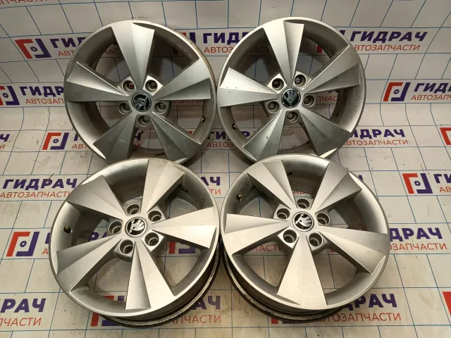 Комплект оригинальных литых дисков Skoda R16 5*112  4 шт.