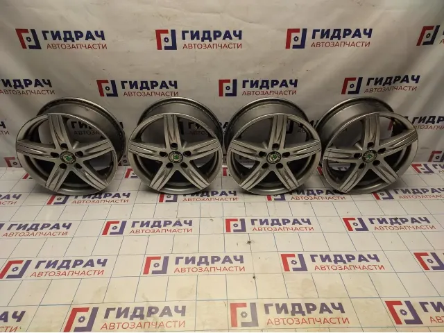 Комплект оригинальных литых дисков Skoda Octavia R15 5*112 4 шт.