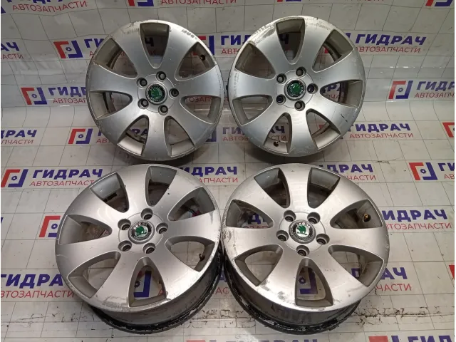 Комплект оригинальных литых дисков Skoda R16 5*112