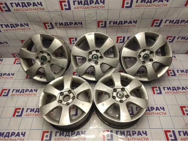 Комплект оригинальных литых дисков Skoda Octavia R16 5*112 5 шт.